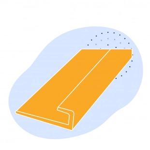 Алюминиевый профиль L-образный 35x3.5x5 мм АМг5 ГОСТ 13737-90