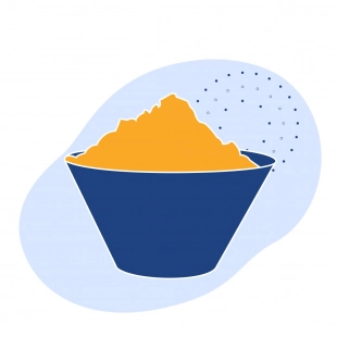 Крахмал модифицированный кукурузный крахмал горячего набухания Е1412 GranStarch MH