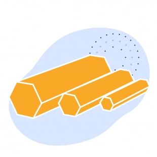 Пруток стальной шестигранный 103 мм ст35 ГОСТ 2879-2006