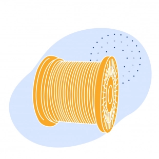 Канат авиационный нержавеющий 6.4 мм 6х7(1+6)+1х7(1+6) ГОСТ 2172-80
