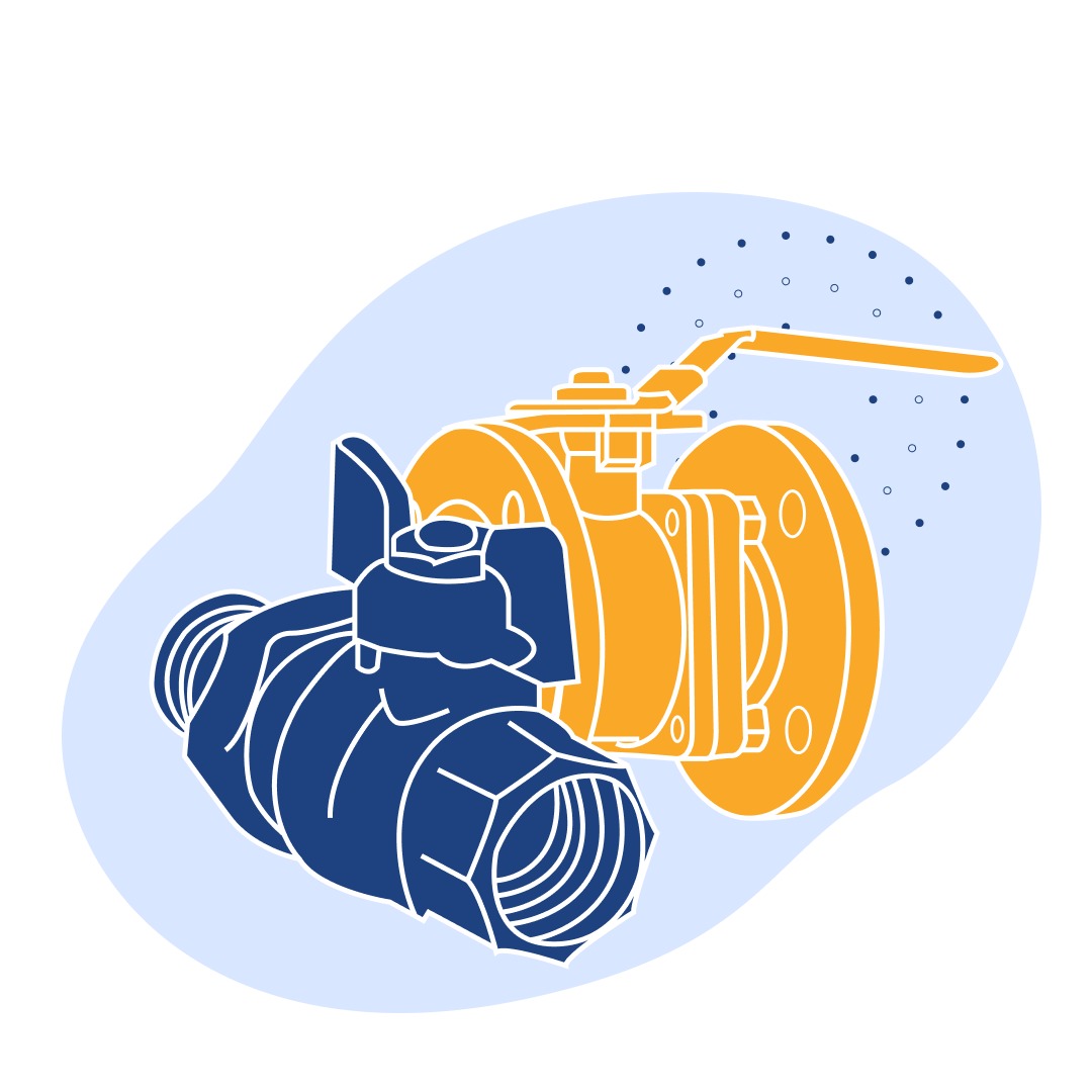 Титановый кран шаровой проходной без присоединительных фланцев ДУ 400 мм РУ 25 кгс/см2 ГОСТ 9702-87