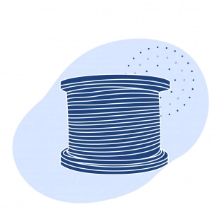 Канат грузоподъемный оцинкованный ГОСТ 7668-80 43 мм