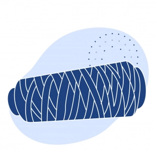 Нить полипропиленовая термофиксированная 2.1 сН/дтекс