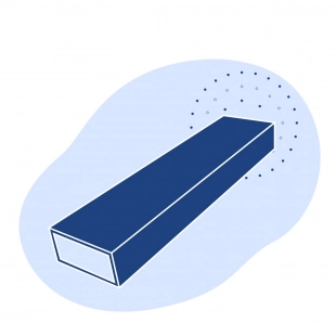 Труба стальная профильная прямоугольная 40х28х2х6000 мм Ст3Пс/Сп ГОСТ 8645-68